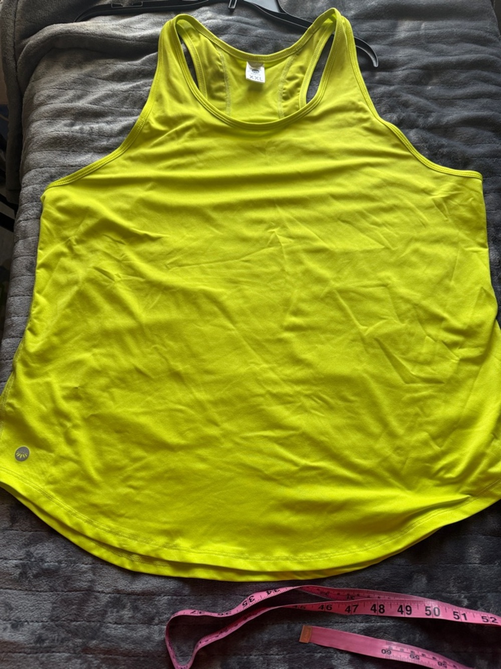 Senita Athletics Neon Yellow Racerback Tank
